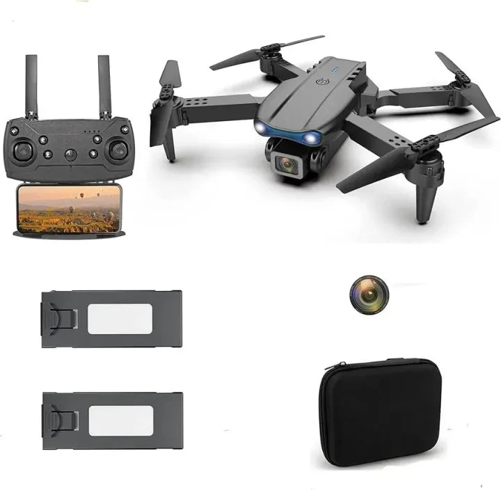E88 Pro Drone with DUAL Camera, WiFi FPV 1080P HD Dual Foldable