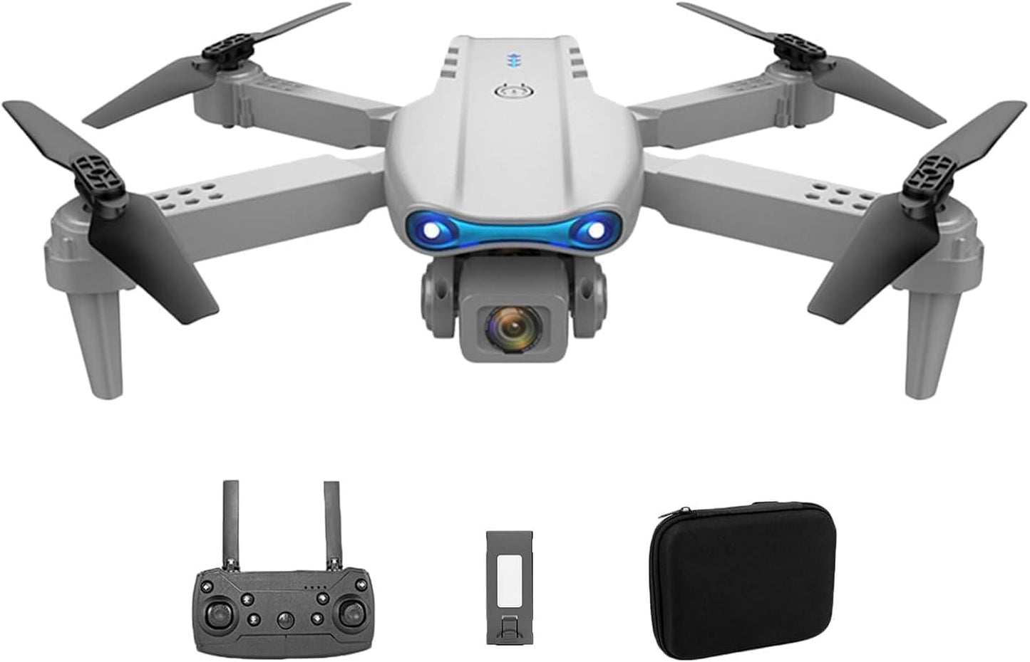 E99 PRO Foldable Mini Drone – 4K HD Dual Camera, Obstacle Avoidance, Altitude Hold - Black