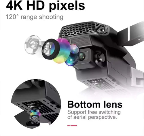 E88 Pro Drone with DUAL Camera, WiFi FPV 1080P HD Dual Foldable