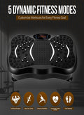 Vibration Plate Exercise Machine with 2 Resistance Bands, Whole Body Vibration Platform